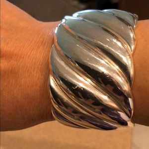 David Yurman Sculpt Cuff Sterling Silver Bracelet